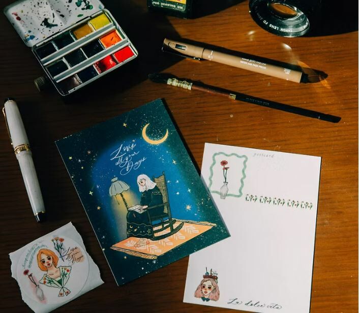 日子有星星有月亮 明信片｜甜蜜生活 la dolce vita 臺灣