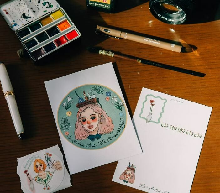 甜蜜生活十週年女孩 明信片｜甜蜜生活 la dolce vita 臺灣