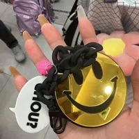 [S] MAKOMAKI SMILEY MIRROR,GOLD, SMMK55 (SMMK55)