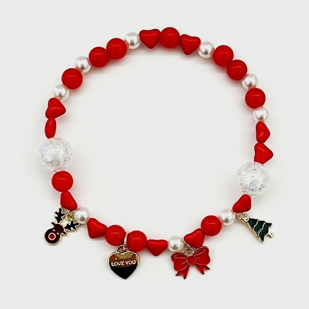 foreverybari new york 聖誕快樂串珠項鍊 (限定版)