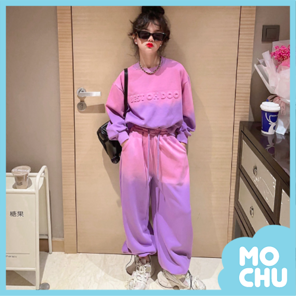 漸層立體字兩件式套裝（二色）