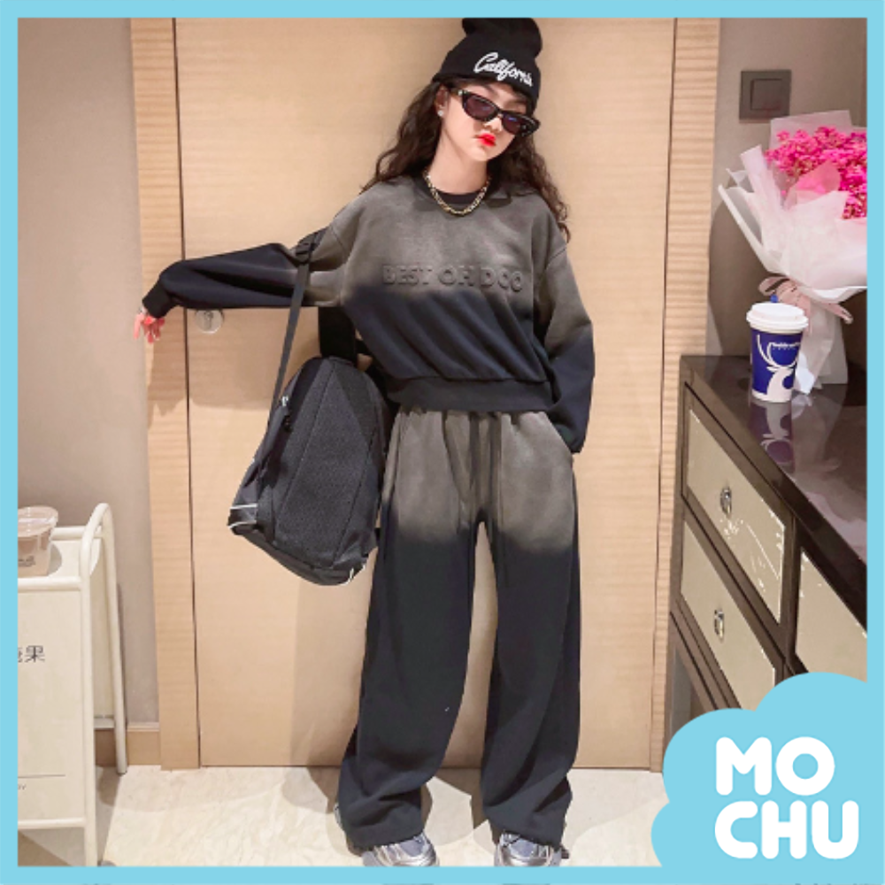 漸層立體字兩件式套裝（二色）