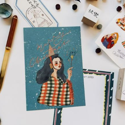 點亮星星 聖誕卡 聖誕明信片｜甜蜜生活 la dolce vita 臺灣
