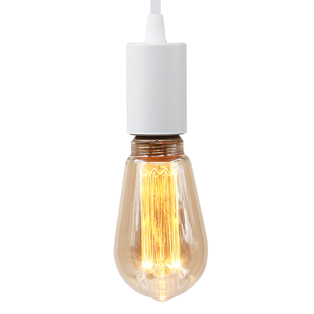 ST64 仿鎢絲琥珀燈 白色吊燈