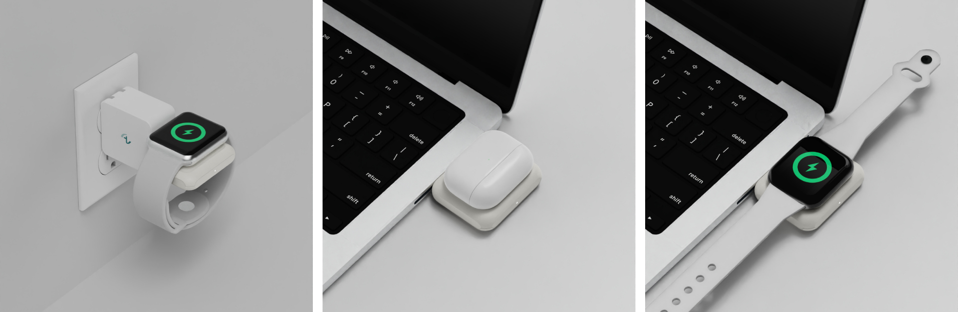 Allite WA1 2IN1 AppleWatch AirPods 便攜型雙面充電器