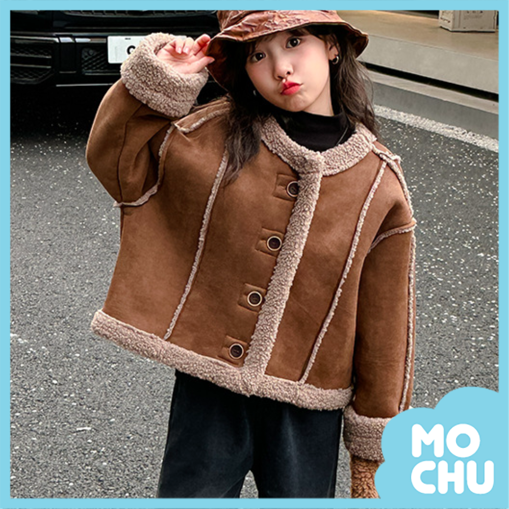 美拉德加厚皮毛外套