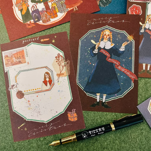 聖誕魔法學院 祝福魔法 聖誕卡 聖誕明信片｜甜蜜生活 la dolce vita 臺灣