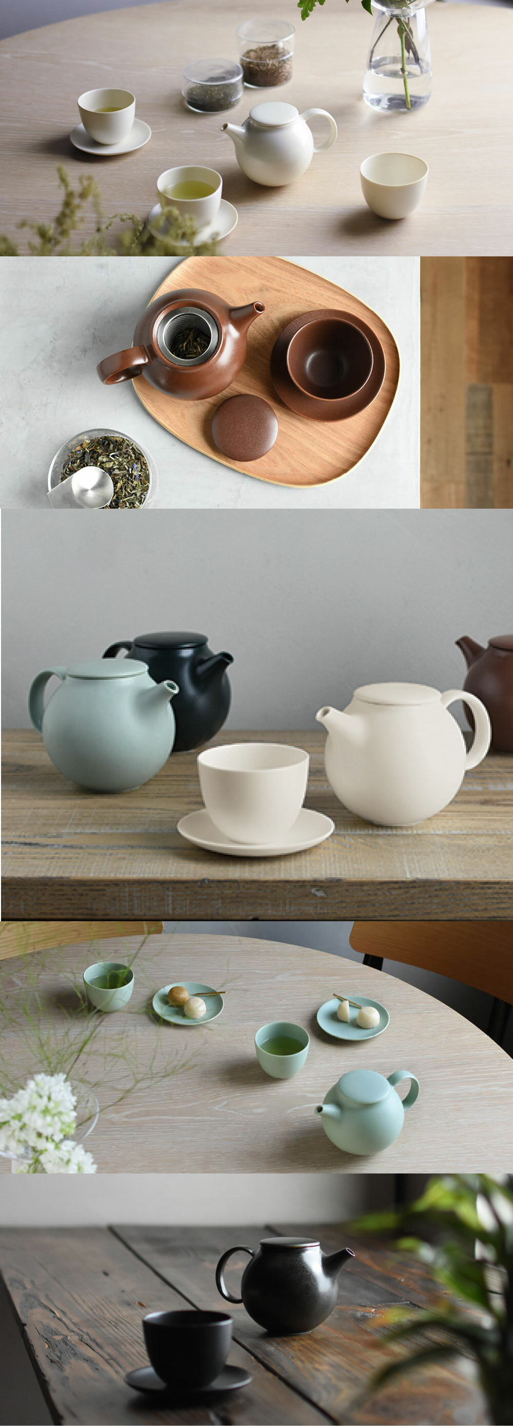 好萩家居|日本 KINTO-PEBBLE 杯盤組,天然窯燒的啞光釉色質感。每個都具有獨特深厚的色調。