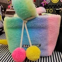 [S] MAKOMAKI RAINBOW DUMPLING BAG, MULTI, SMMK64 (SMMK64)