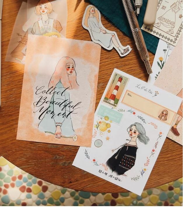 百花之歌女孩 明信片｜甜蜜生活 La dolce vita 台灣