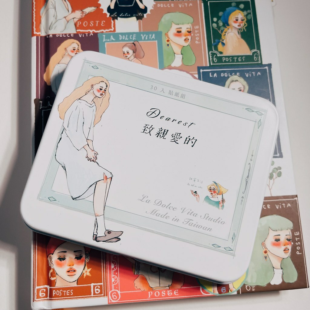 致親愛的 Dearest 貼紙組 30入 鐵盒裝｜甜蜜生活La dolce vita 台灣