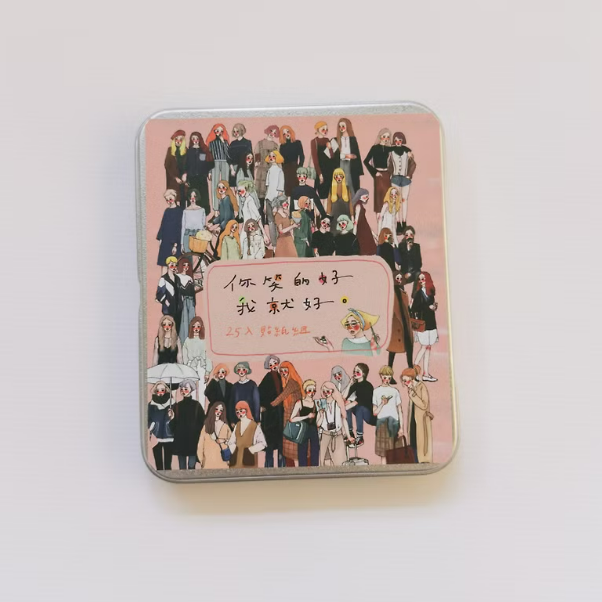 你笑得好我就好 貼紙組 25入 鐵盒裝｜甜蜜生活La dolce vita 台灣