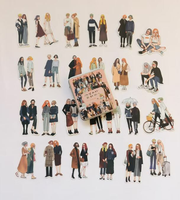 你笑得好我就好 貼紙組 25入 鐵盒裝｜甜蜜生活La dolce vita 台灣