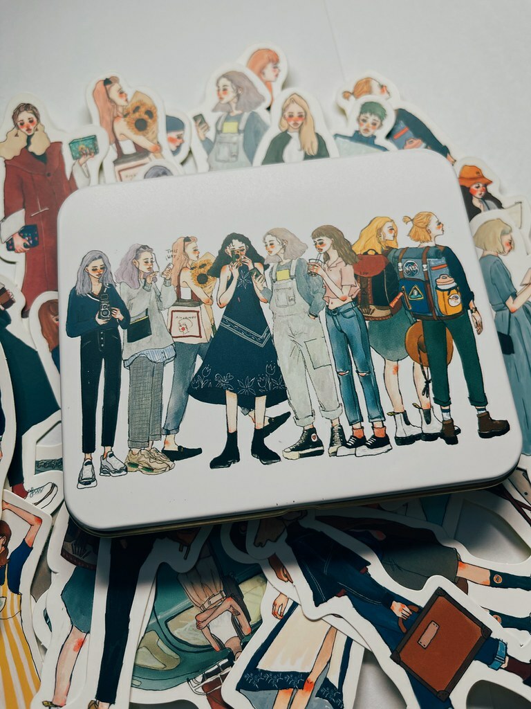 遙遠的旅程 貼紙組 30入 鐵盒裝｜甜蜜生活La dolce vita 台灣