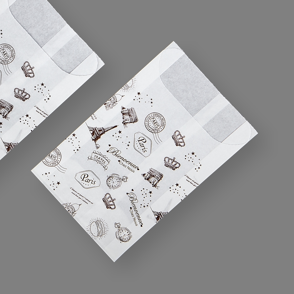 圓口防油袋 白牛 - 巴黎款 13號