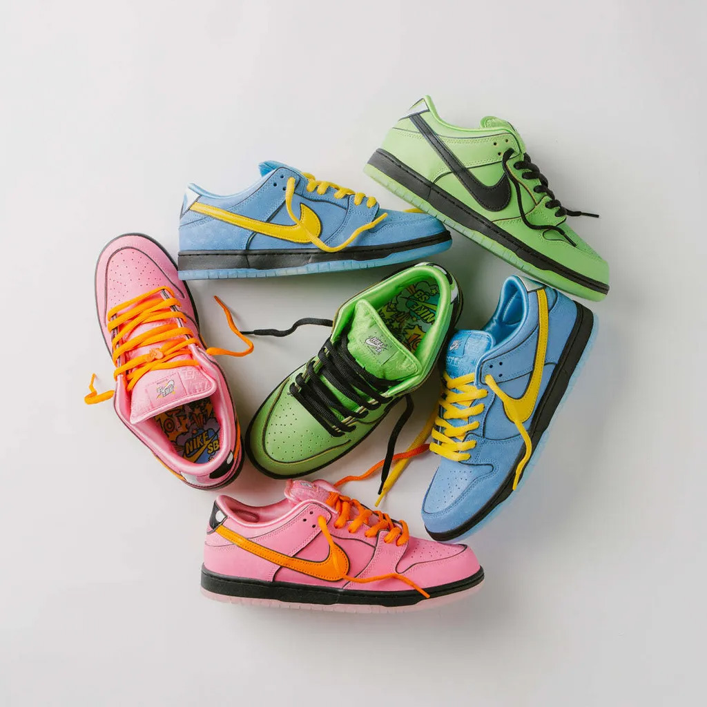 THE POWERPUFF GIRLS X NIKE SB DUNK LOW PRO 飛天小女警 