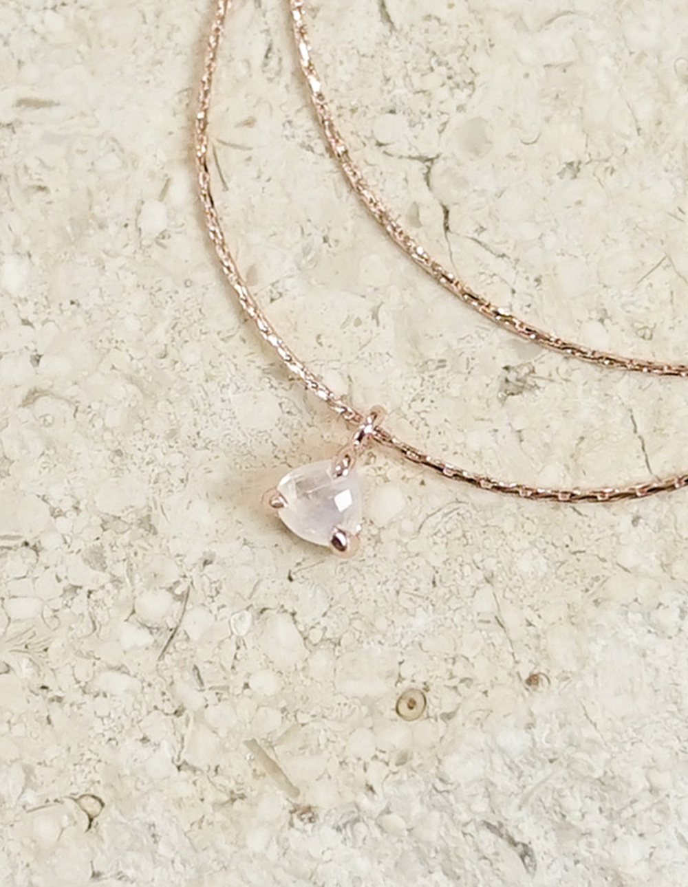 925 純銀御飯糰天然石項鍊