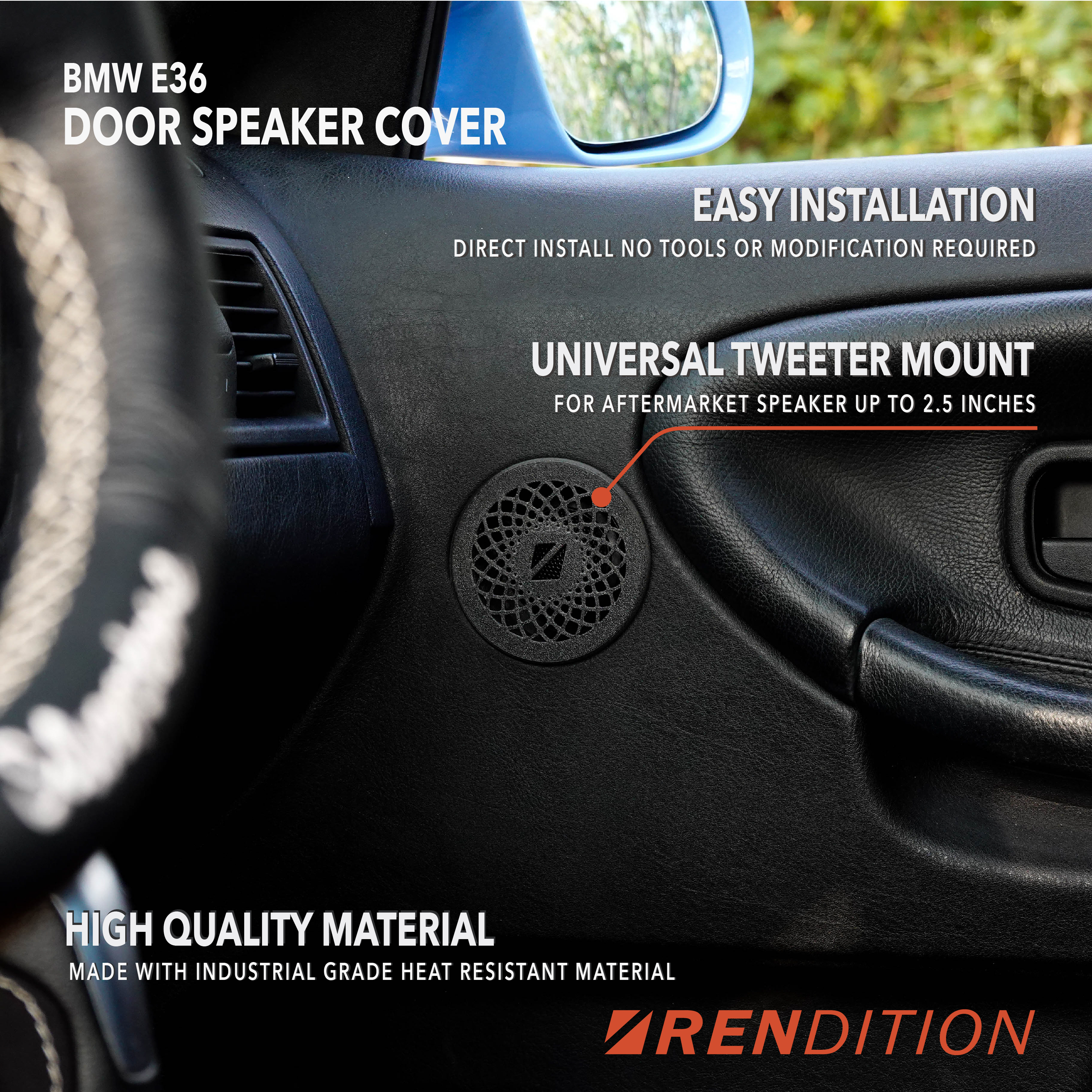 BMW E36 DOOR SPEAKER COVER