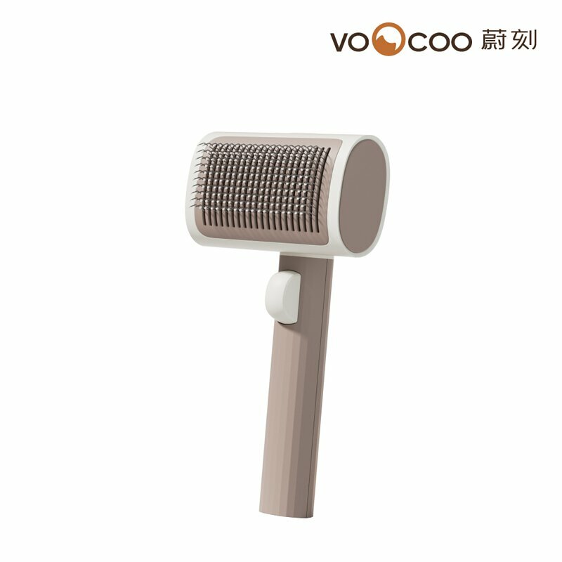 【Voocoo蔚刻】2合1順順拉毛梳套裝-奶茶灰