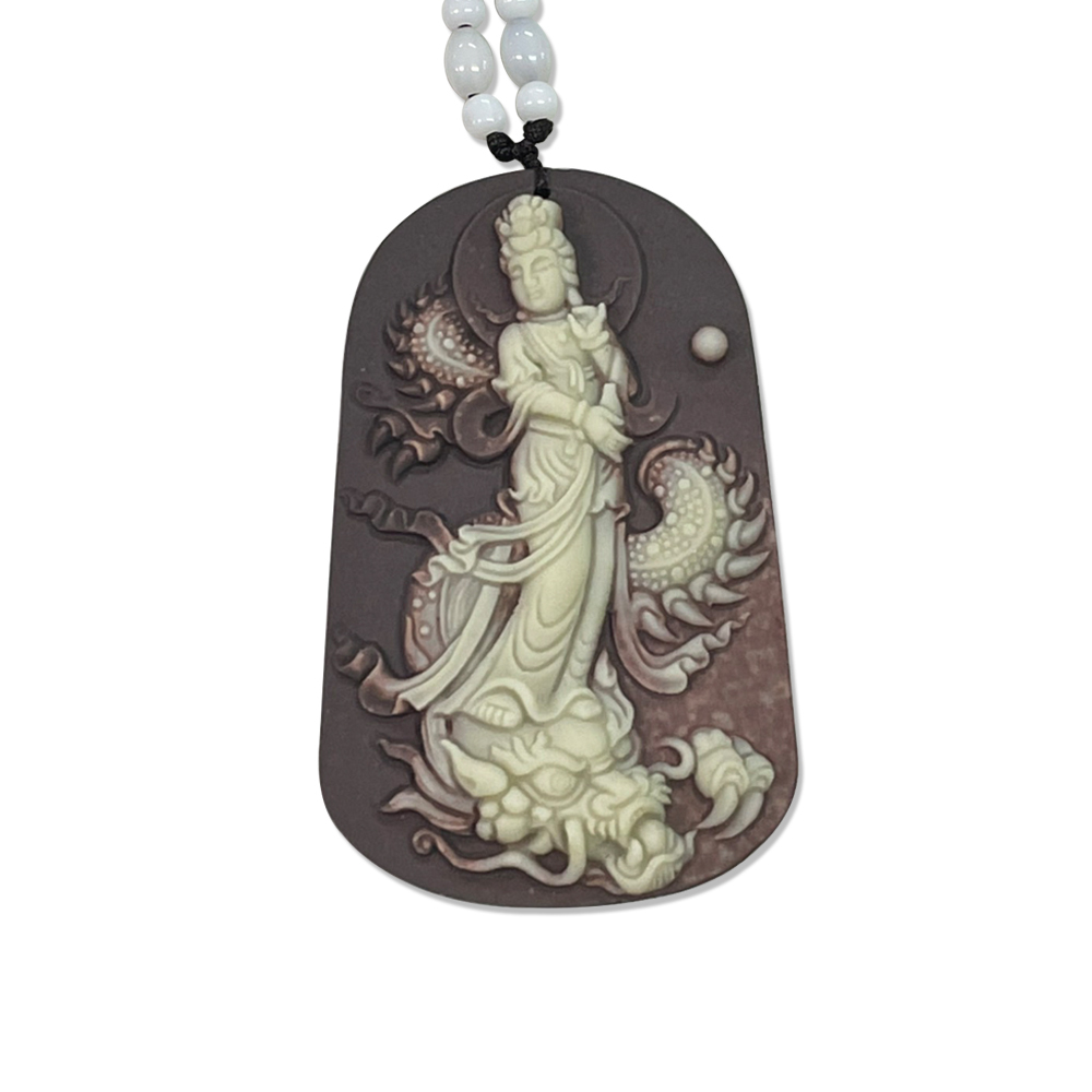 【菩提居】紫袍玉騎龍觀音吊墜 (廠商直出、不參加免運及滿額贈優惠)