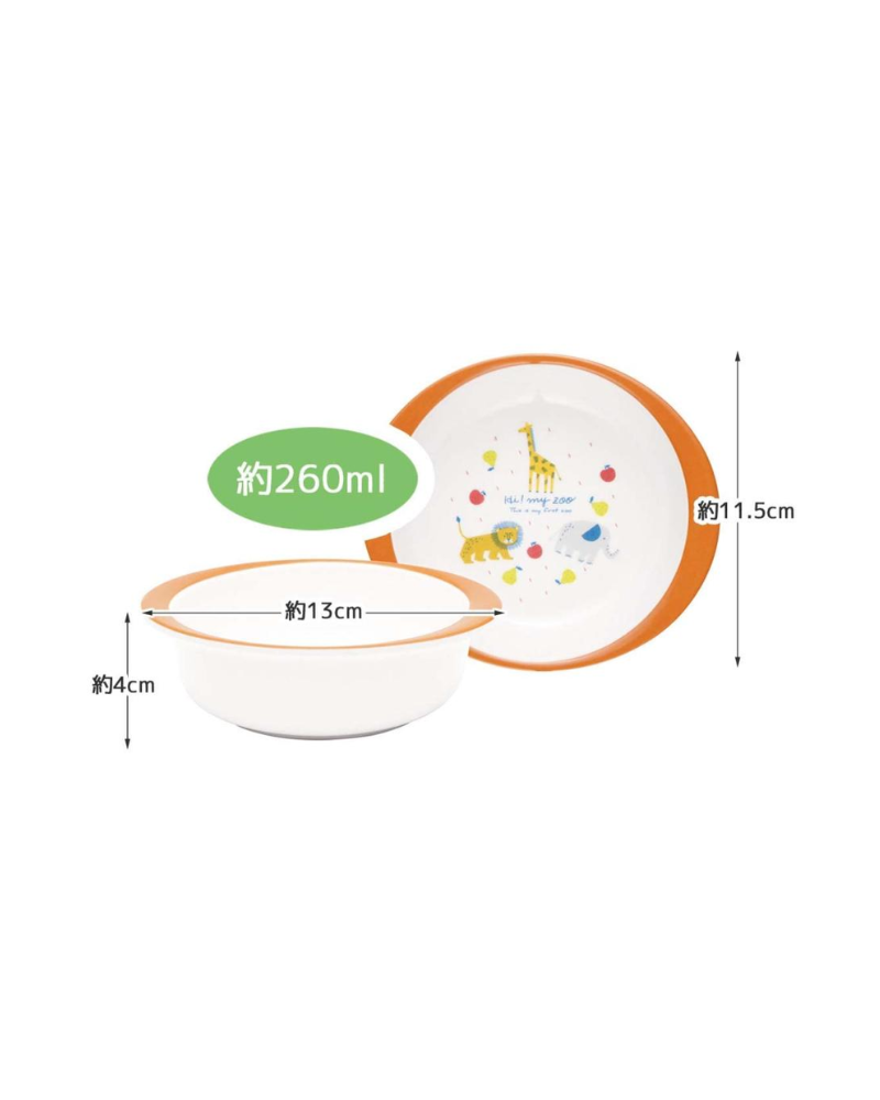 Skater Hi My Zoo兒童碗 260ml