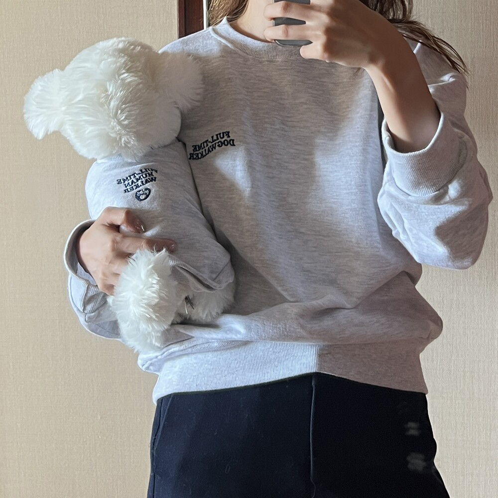 pebs  | 一起散步親子衣-大人款 灰色