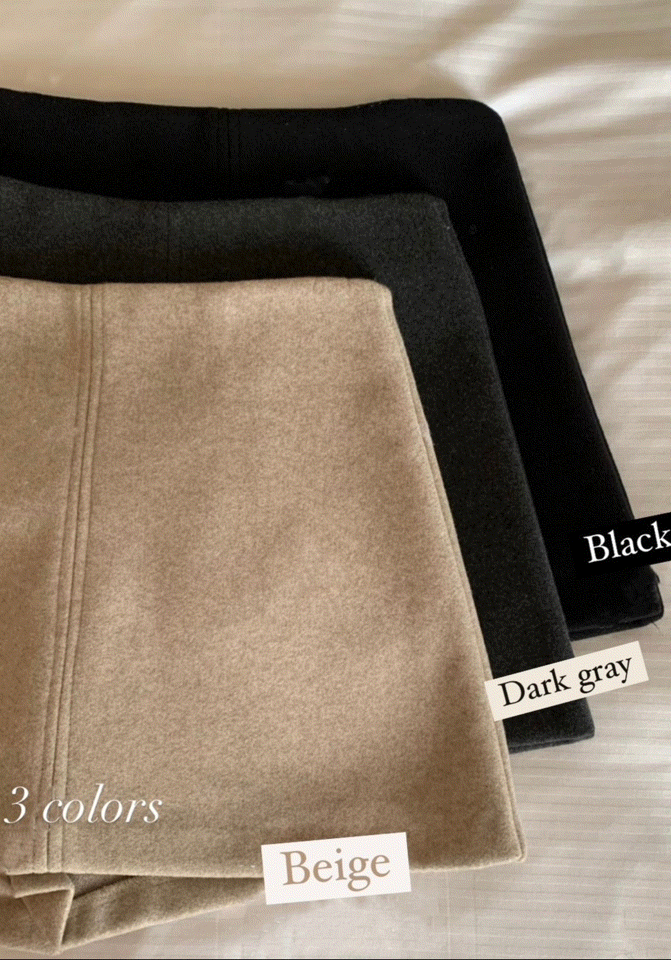 🚀當日出貨 Coco 質感羊毛毛呢厚款褲裙 (3 colors)