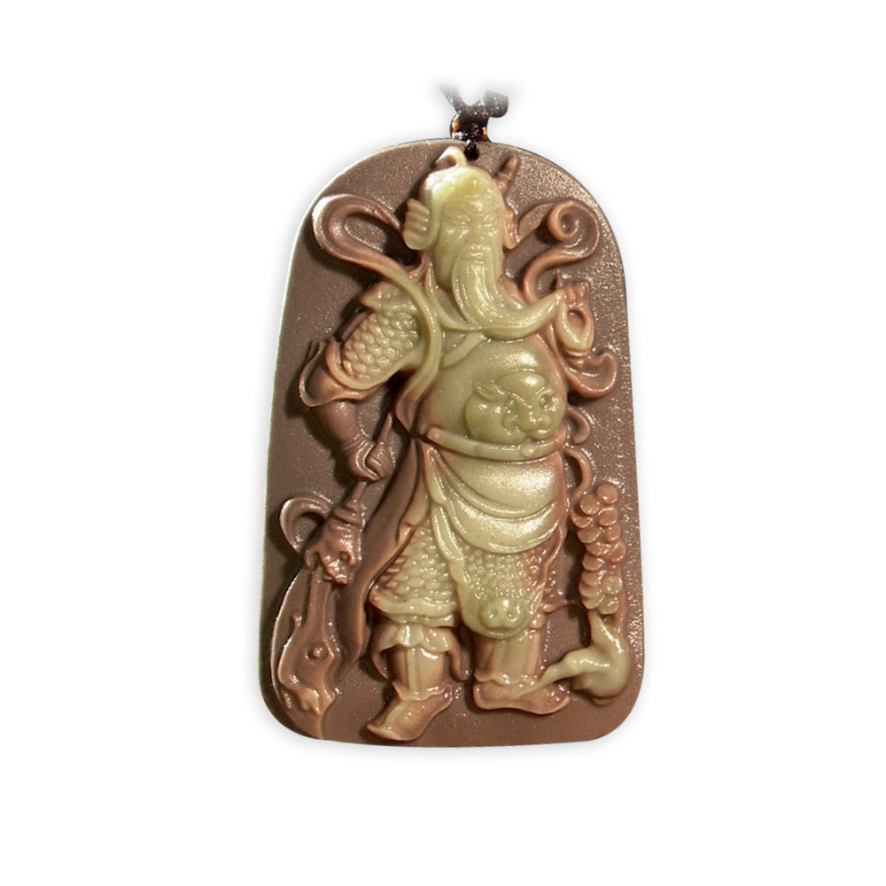 【菩提居】紫袍玉橫掃千金恩主公武財神吊墜 (廠商直出、不參加免運及滿額贈優惠)