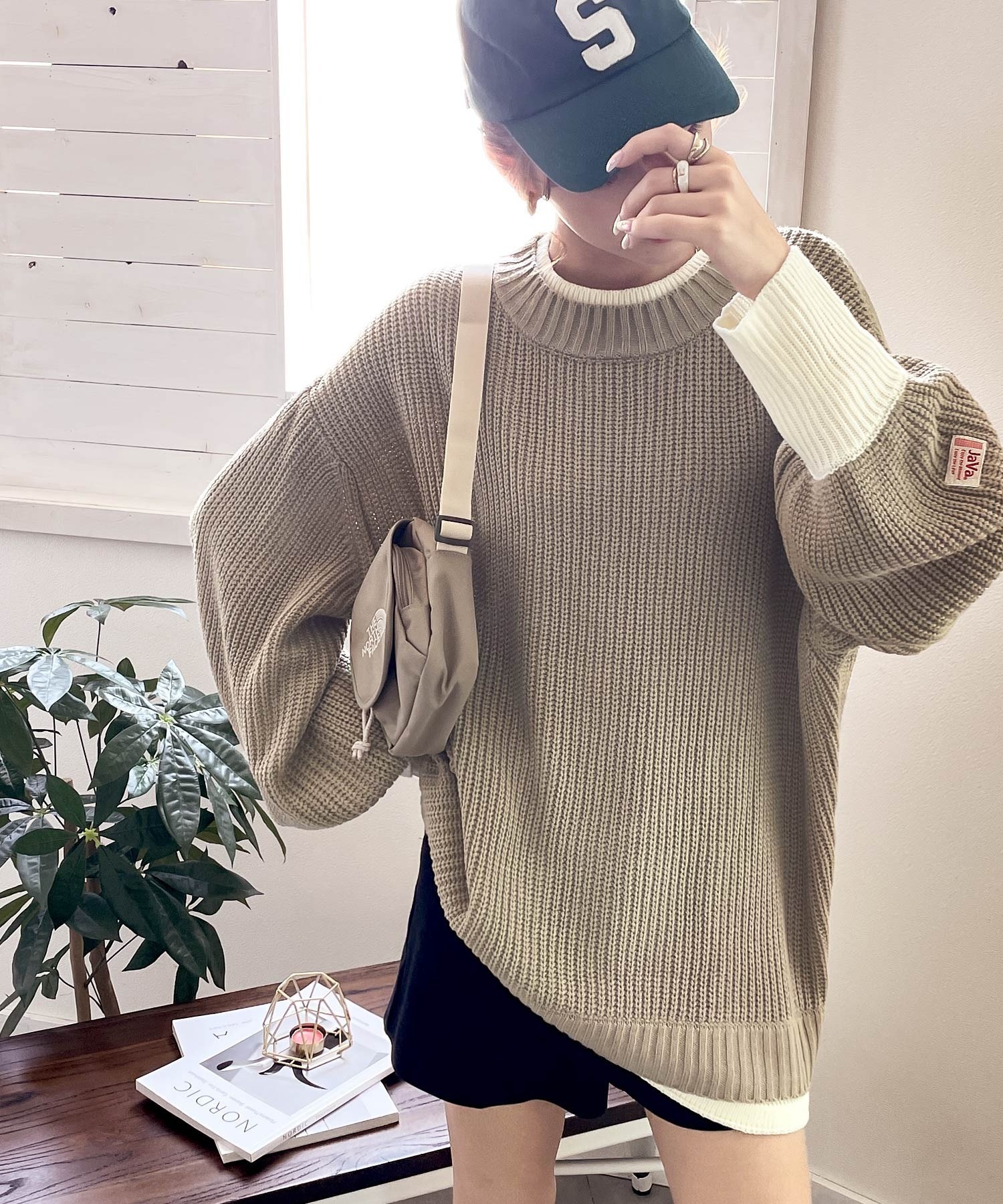 #預購 JAVA 假兩件 針織上衣