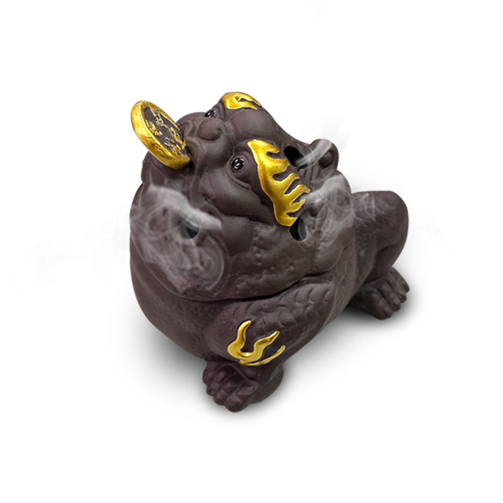 【菩提居】烈火蟾蜍陶瓷香爐