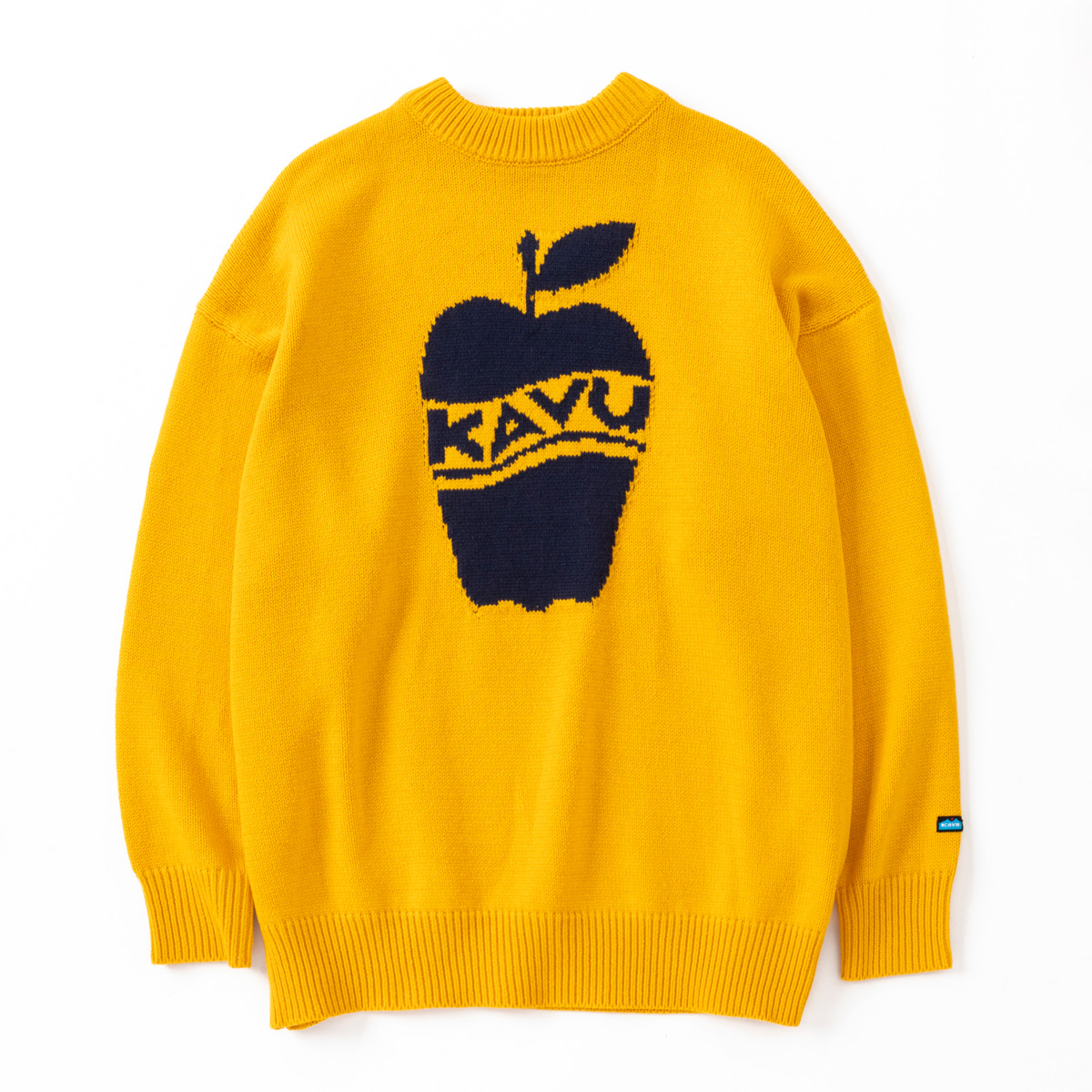 #KAVU #日版 Adult Apple Knit #Mustard