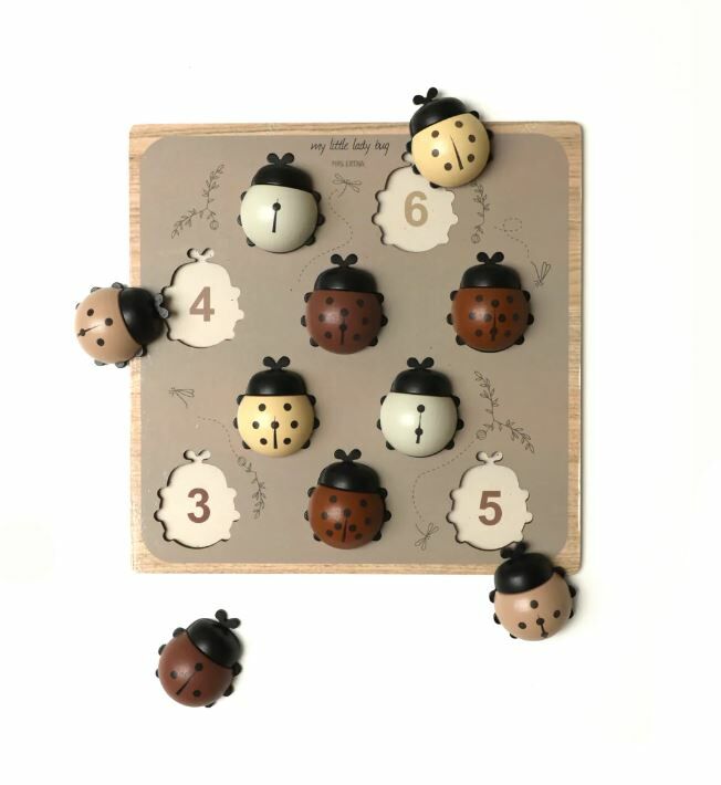 MRS. ERTHA 木製瓢蟲數字拼圖 My Ladies - XLWood Puzzle - Wood