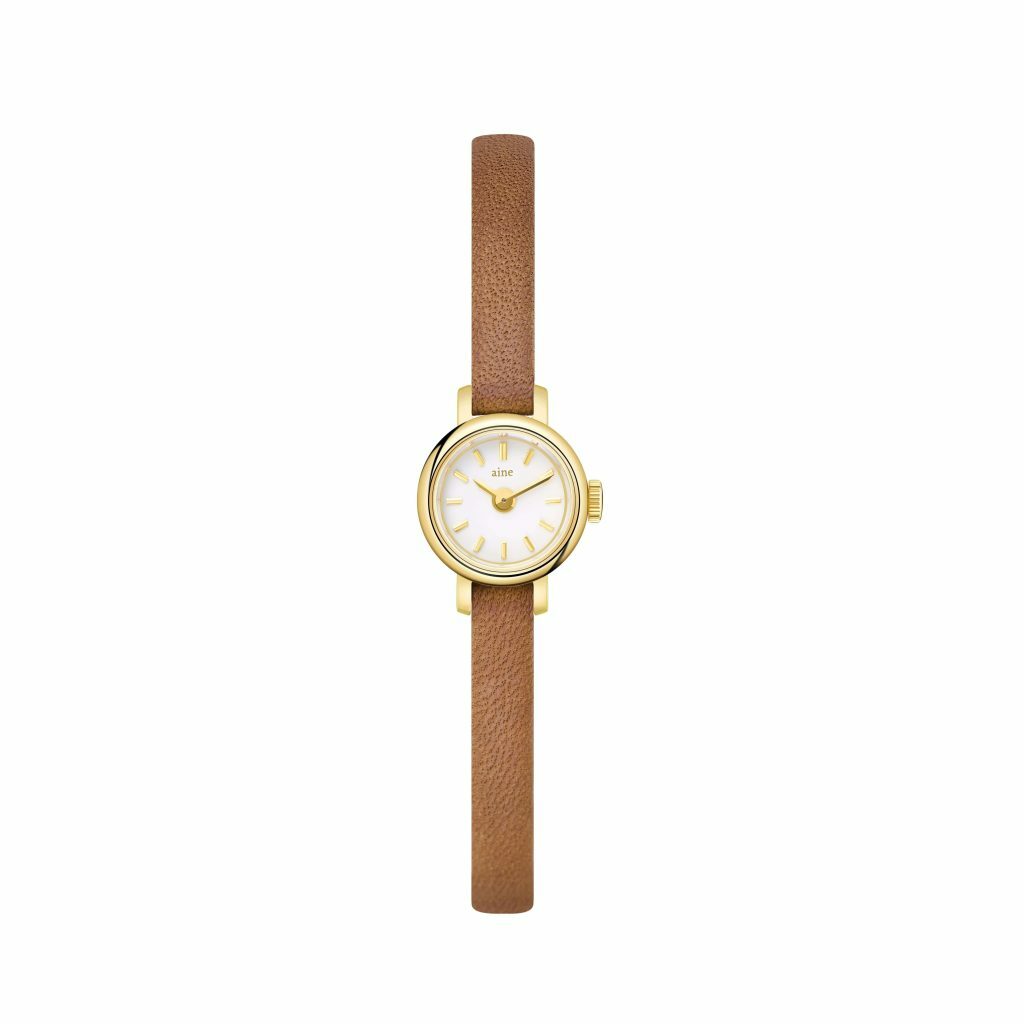 aine Ladies Quartz Watch Eve-Orange Leather