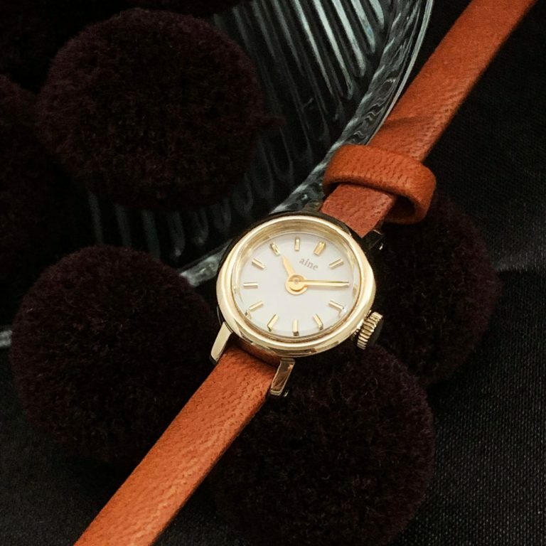 aine Ladies Quartz Watch Eve-Orange Leather
