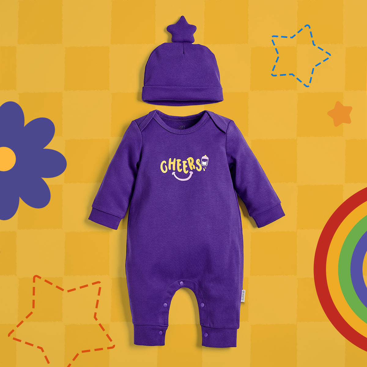 OMYMONSTER 得意寶寶 Cheers 長袖連身衣連帽