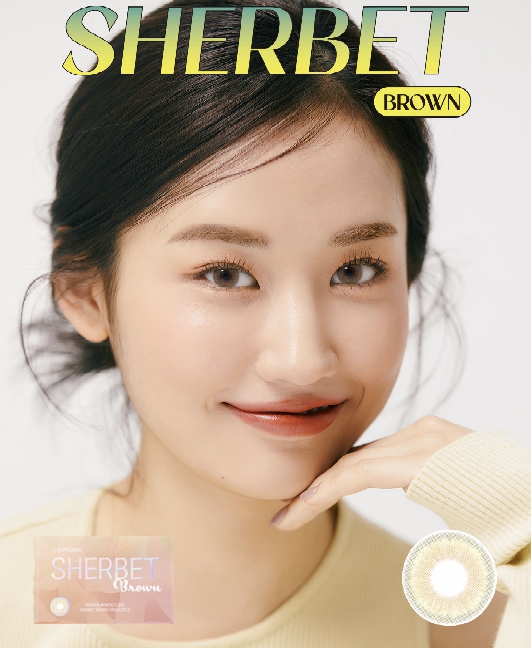 LensMe Sherbet Monthly (Brown)