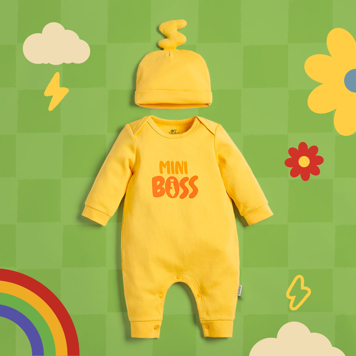 得意寶寶 Mini Boss 長袖連身衣連帽