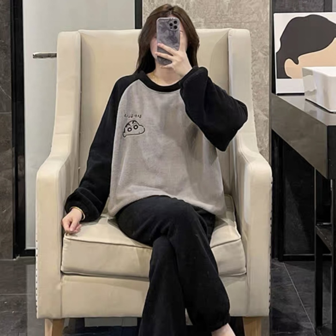 情侶款🔜懶人風小新保暖套裝🎮