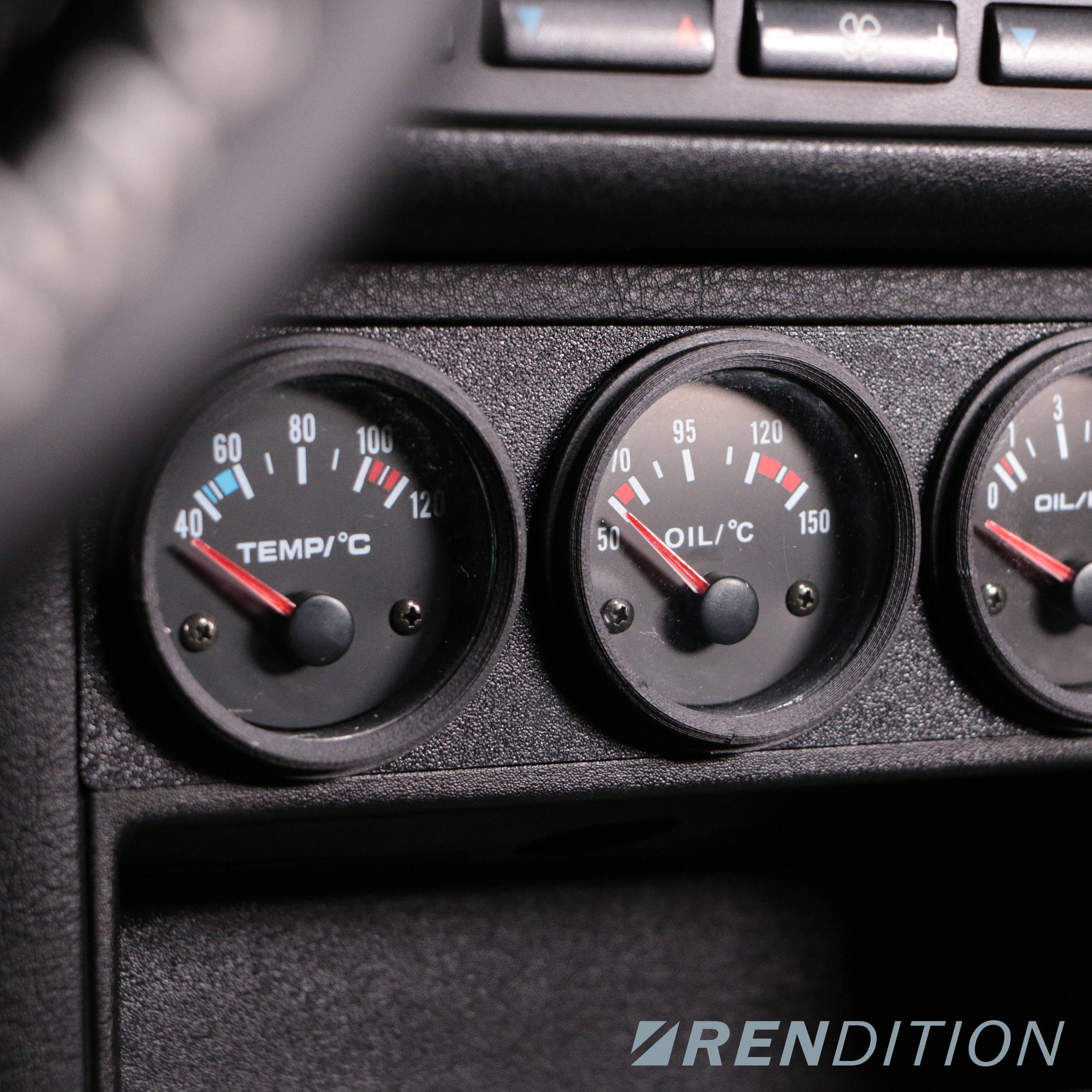 BMW E36 TRIPLE 52MM GAUGE BRACKET