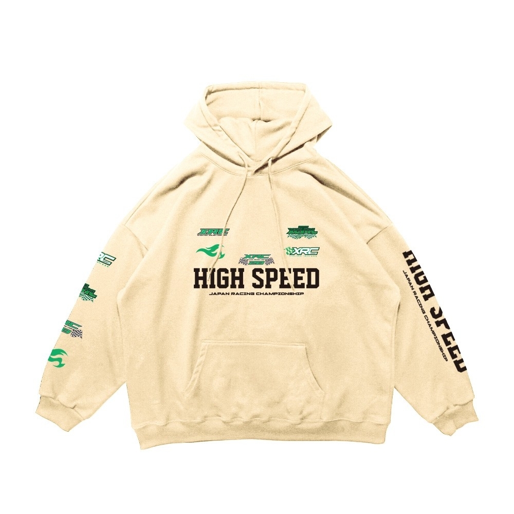 XCTRL 高速賽車寬版帽T-奶油黃