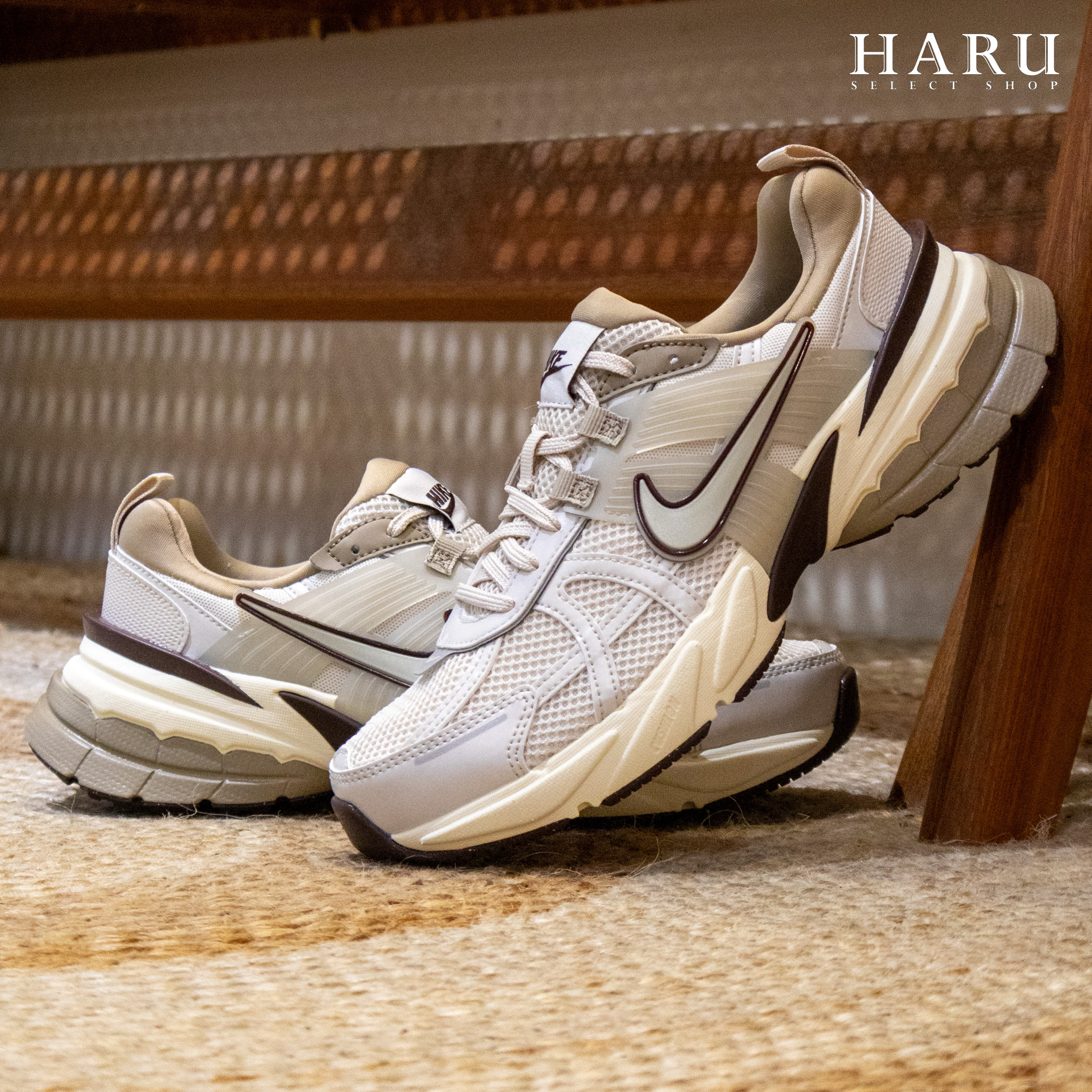 Nike V2K Run Runtekk Sail tan brown 巴黎世家 balenciaga 3XL Y2K 厚底增高 奶茶 美拉德 可可棕 老爹鞋 FD0736-103