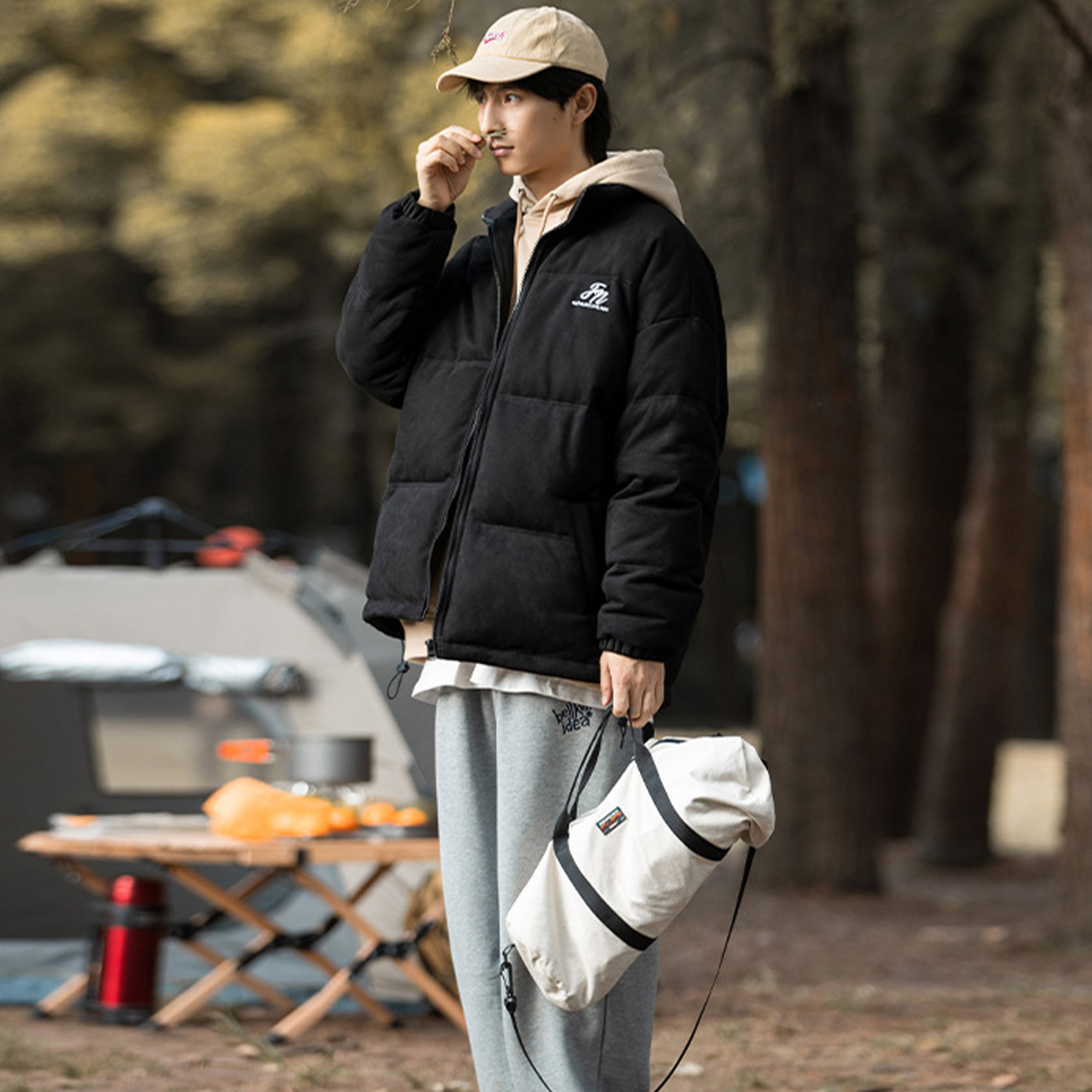 『現貨』NATURE 加厚版 麂皮羽絨外套 情侶 冬季新款