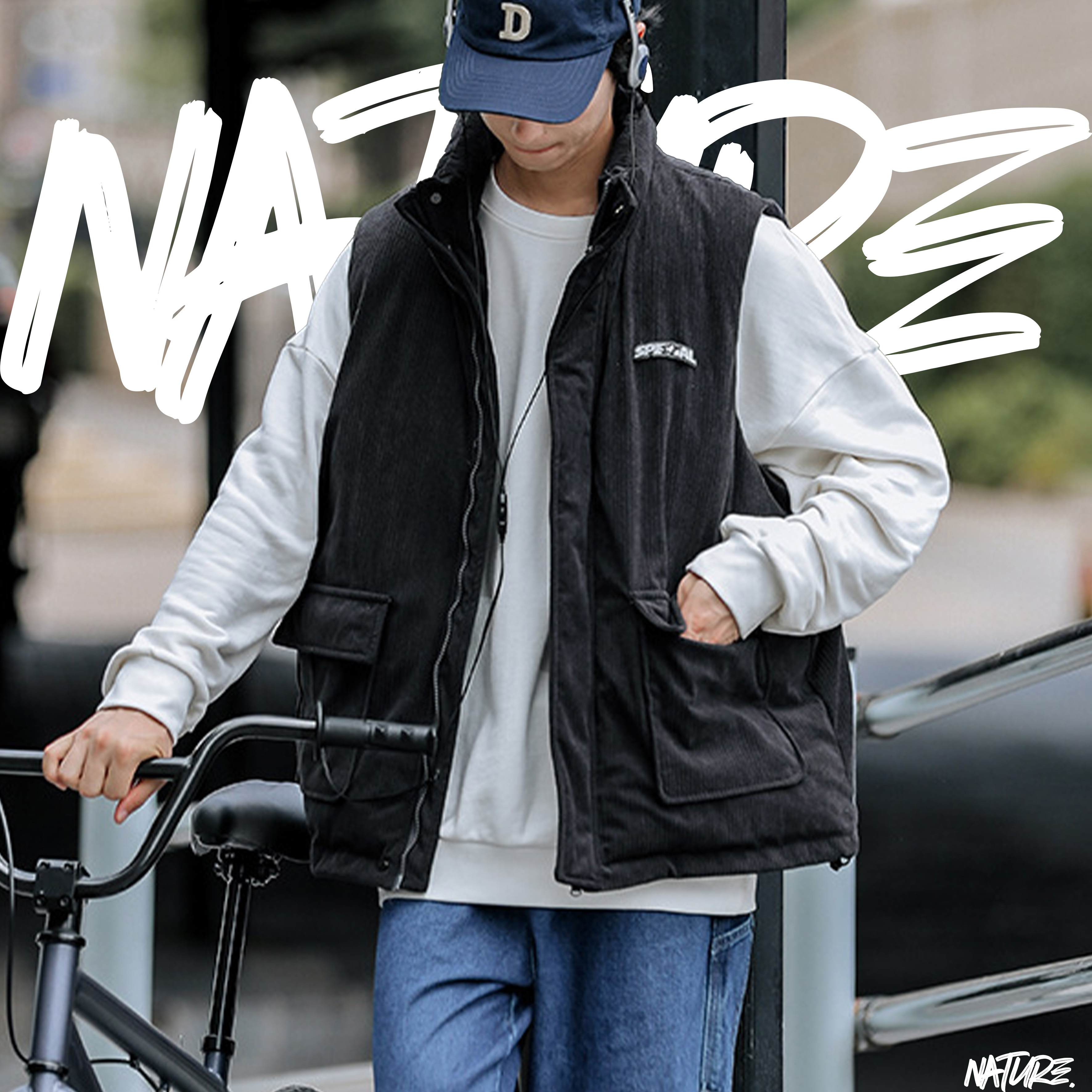 『現貨』NATURE 日系立領 燈心絨背心 熱賣款