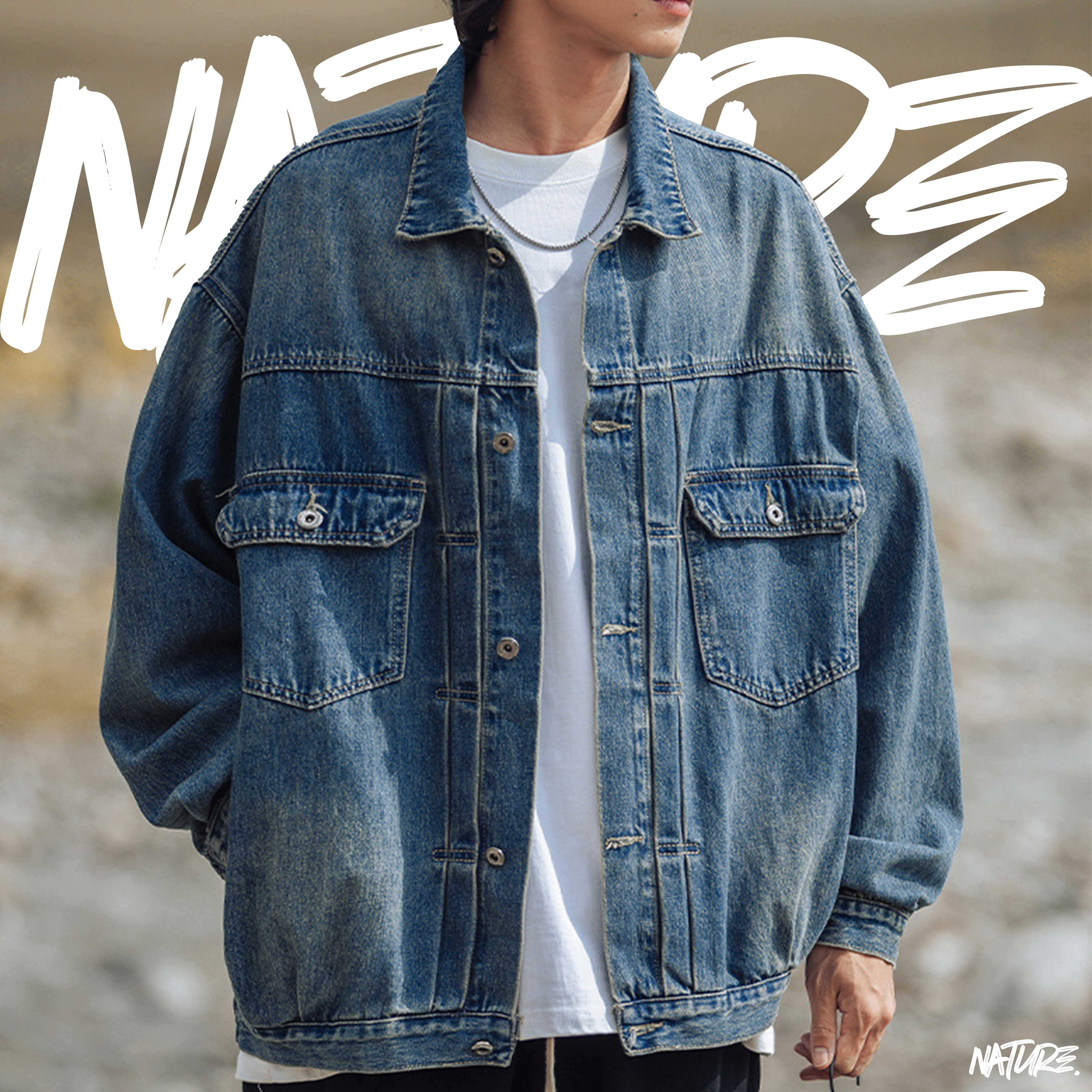 『現貨』NATURE 山系 復古 水洗牛仔外套 秋冬新款