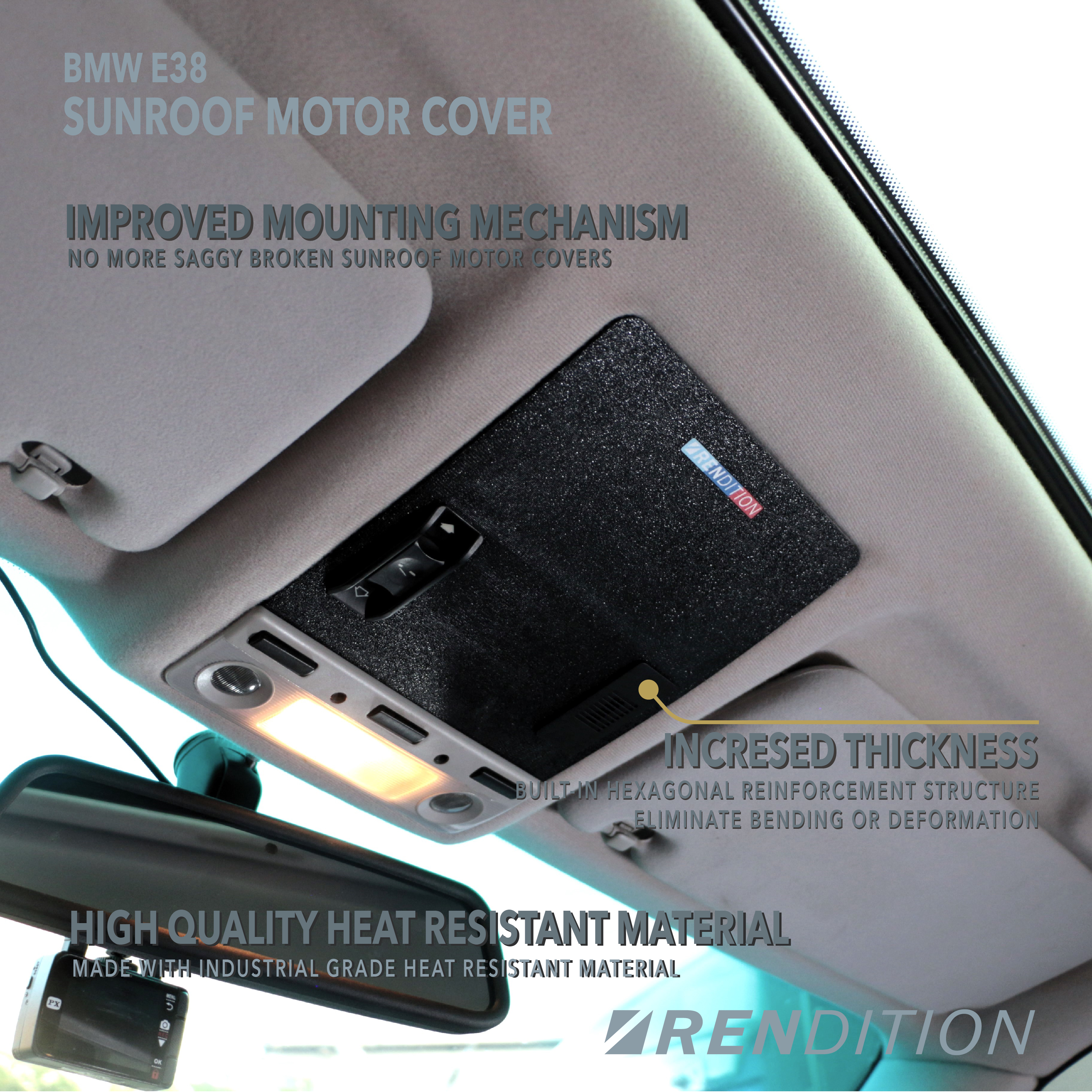 BMW E38 SUNROOF MOTOR COVER V2