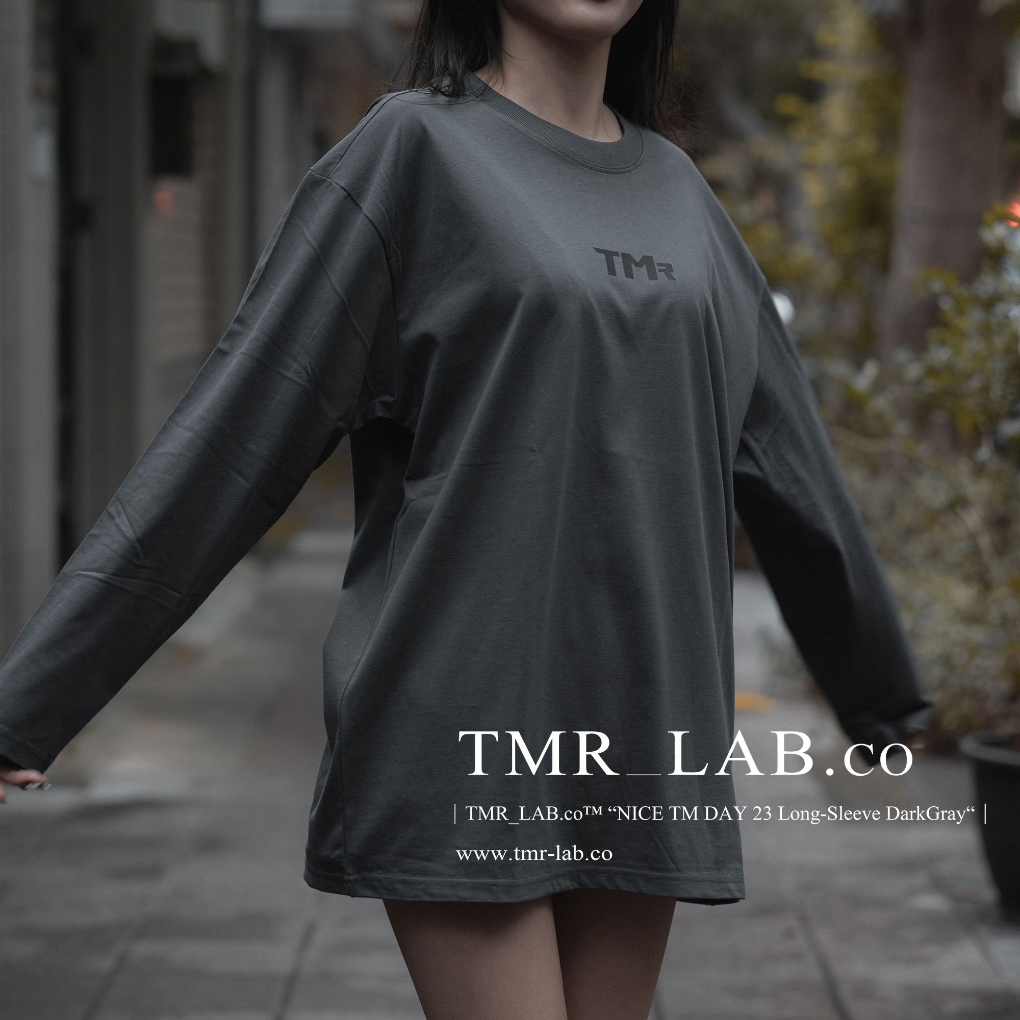 ｜“NICE TM DAY 23 Long-Sleeve DarkGray“｜