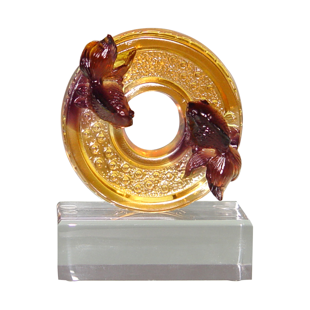 居家開運琉璃獎牌推薦｜圓融造型擺飾提升人際與事業運