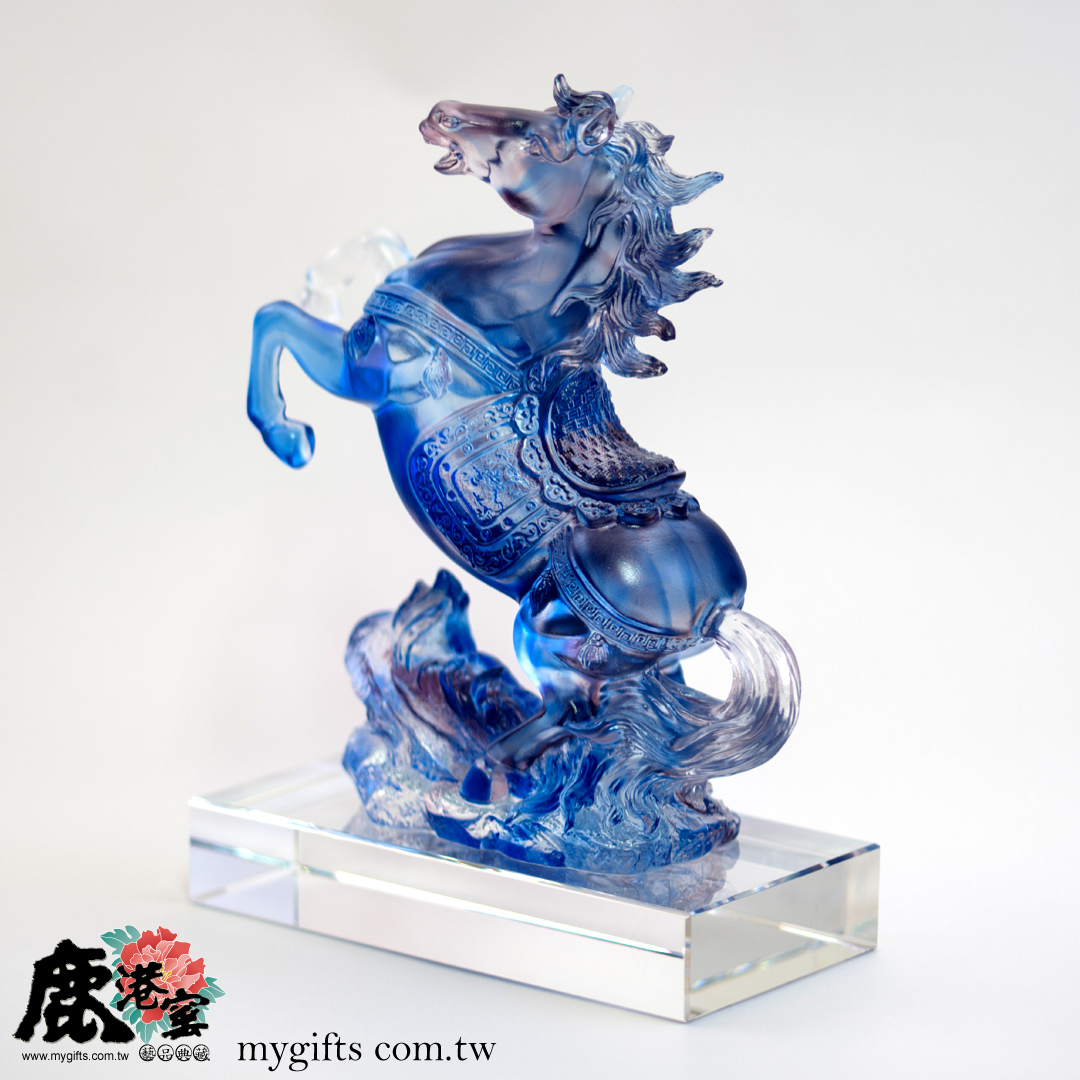 居家開運琉璃壯志凌雲擺飾推薦｜提升運勢 招財藝術精品