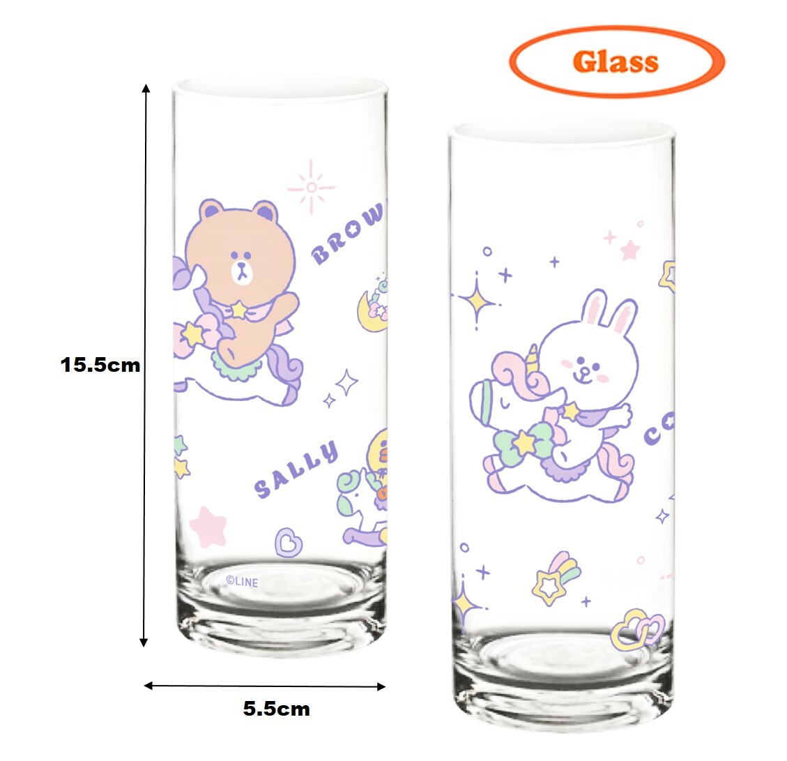 LINE FRIENDS | 2P玻璃杯套裝