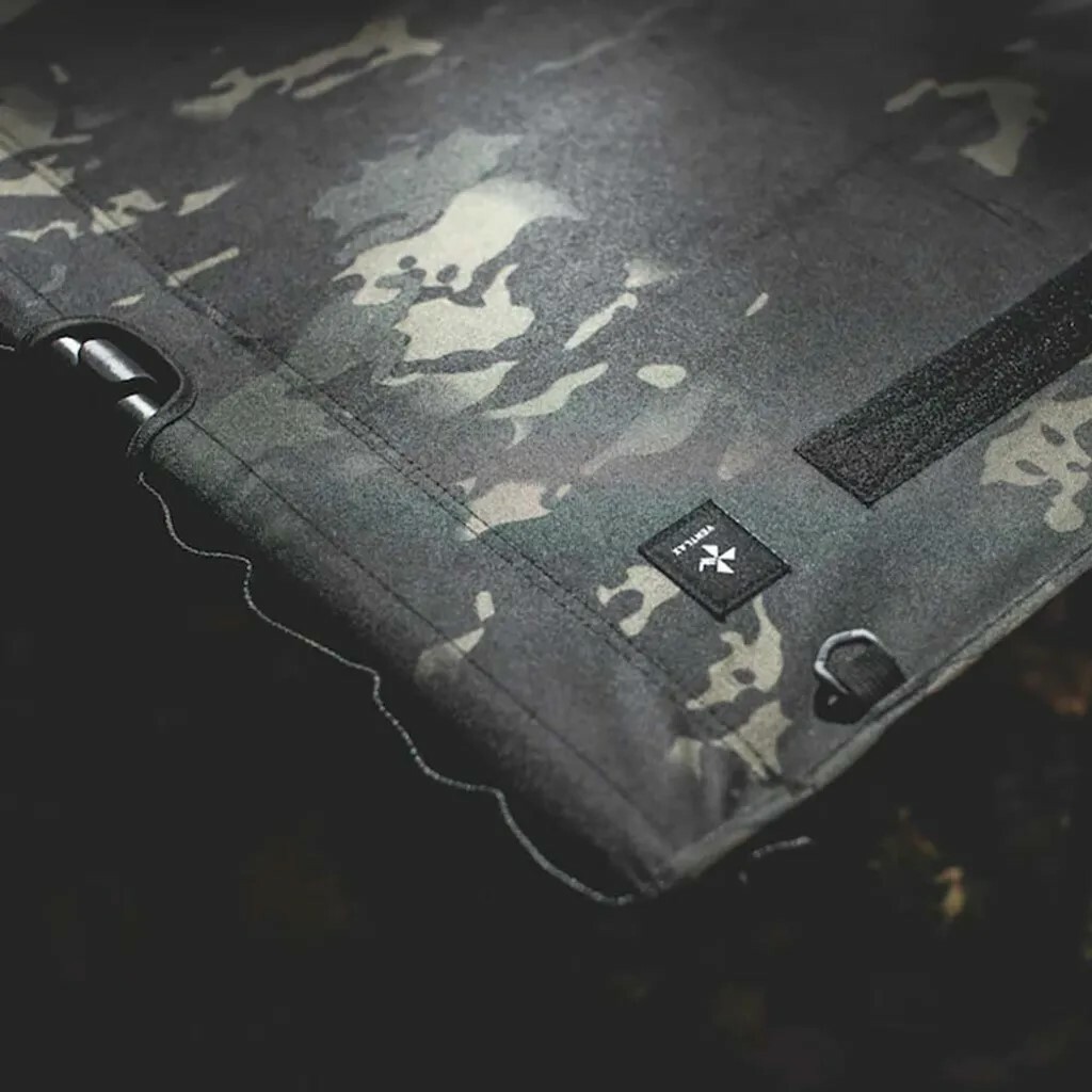 VENTLAX 黑迷彩靜音行軍床 一般版